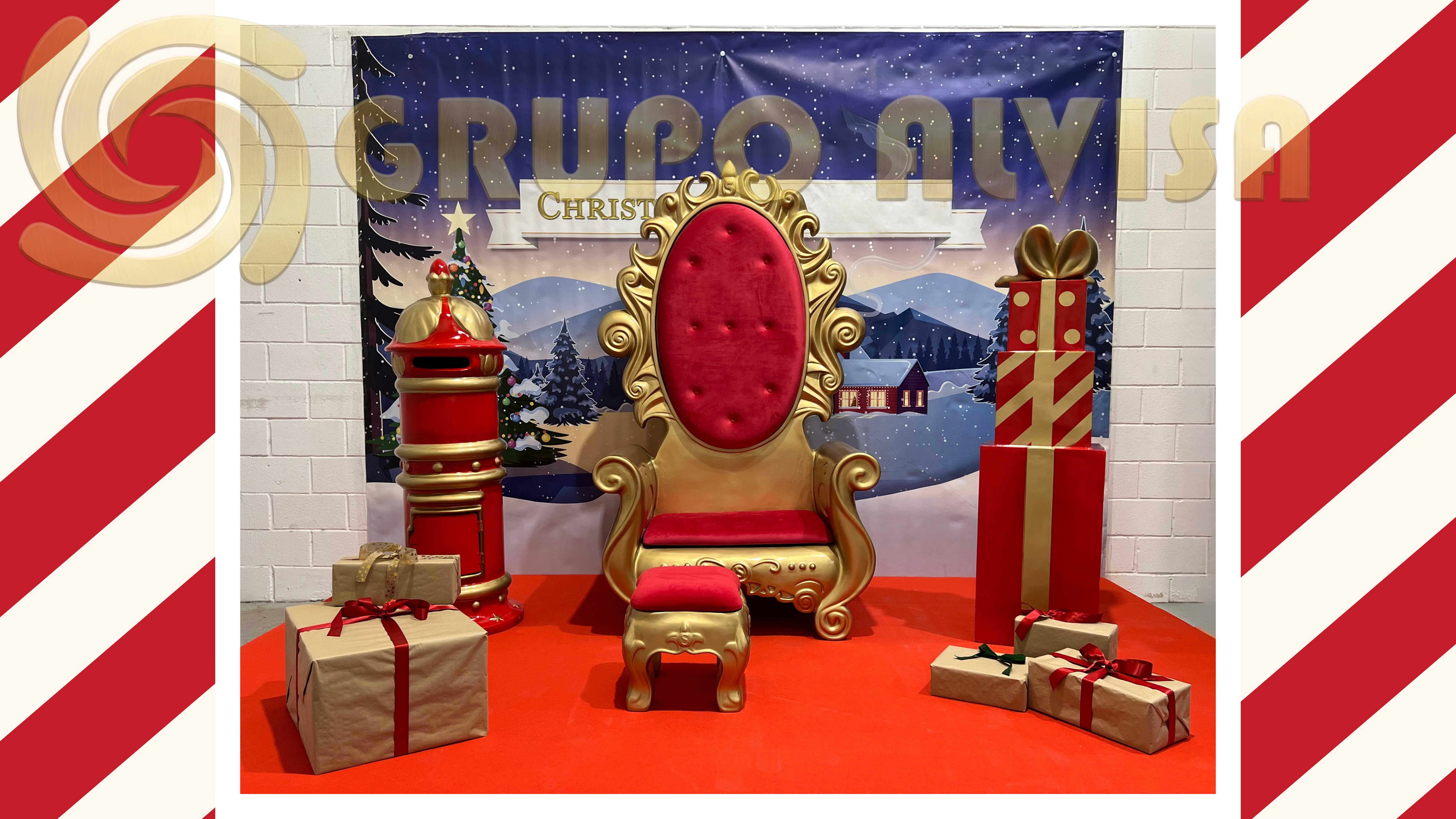 ¿Tu evento de Navidad sigue soso? Alquila este Trono de Papá Noel y déjate de líos