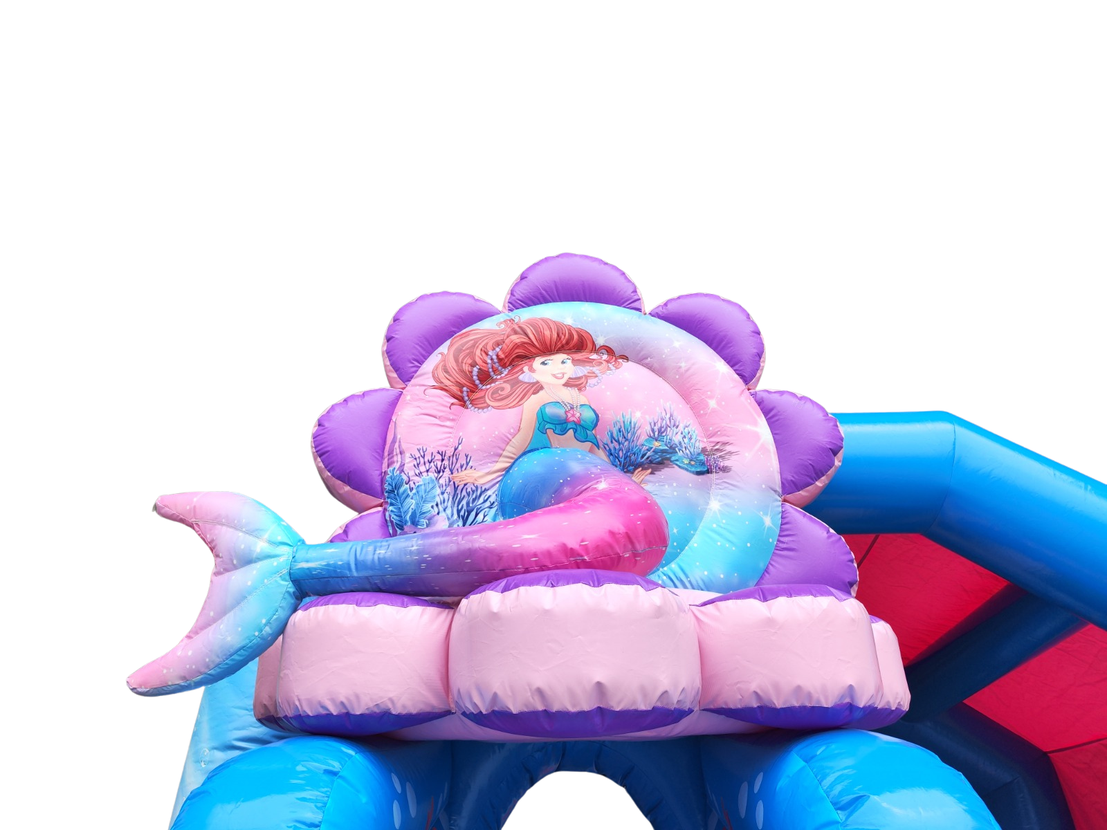 Detalle en alta calidad de la decoraci&oacute;n de sirena en el arco