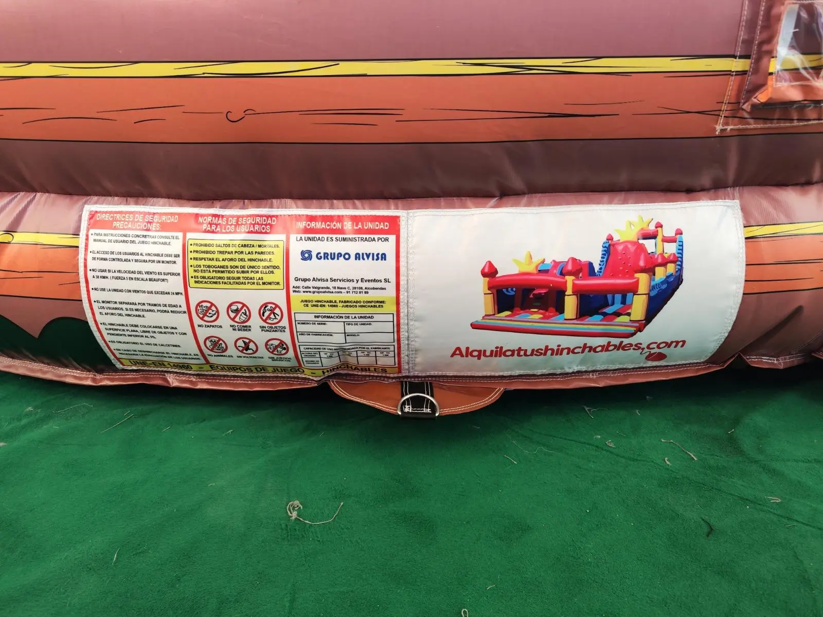 Etiqueta de homologacion y fabricaci&oacute;n