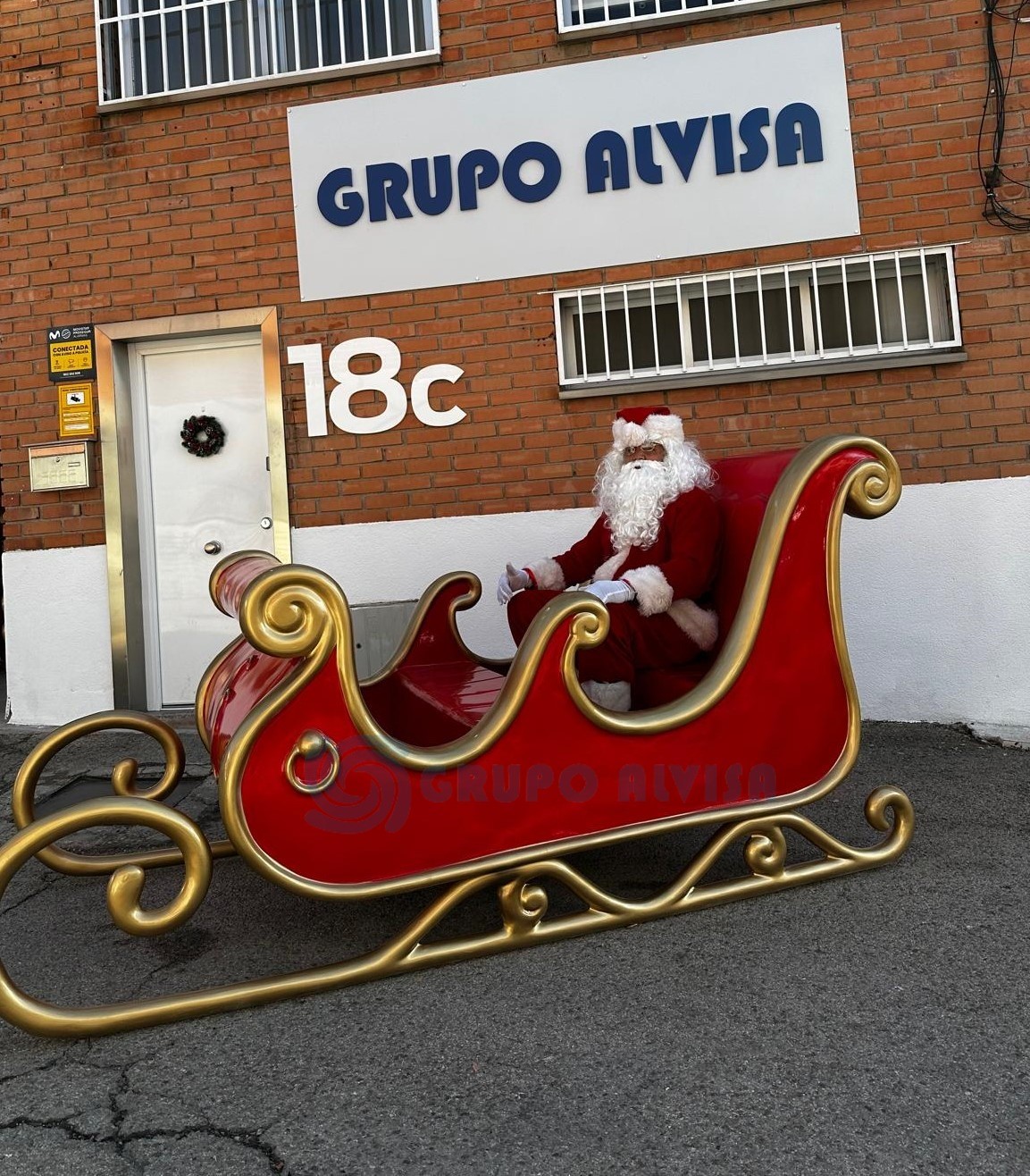 TRINEO NAVIDAD  ATREZZO  FIBRA VIDRIO (2)