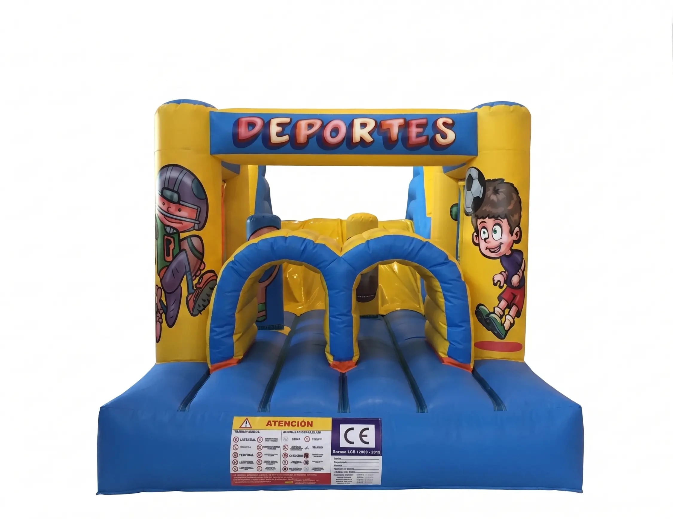 CASTILLLO HINCHABLE PISTA AMERICANA MEDIANA SPORTS